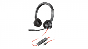 Słuchawki przewodowe HP Poly Blackwire 3320 Stereo Microsoft Teams USB-C + Adapter USB-C/A -8X220AA