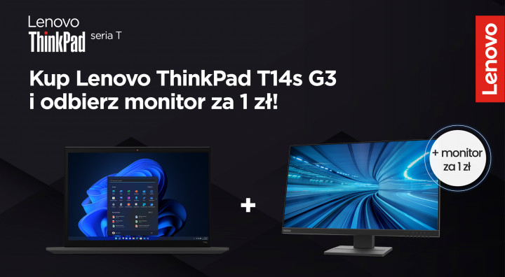 Lenovo ThinkPad seriT Monitor za 1zł do środka