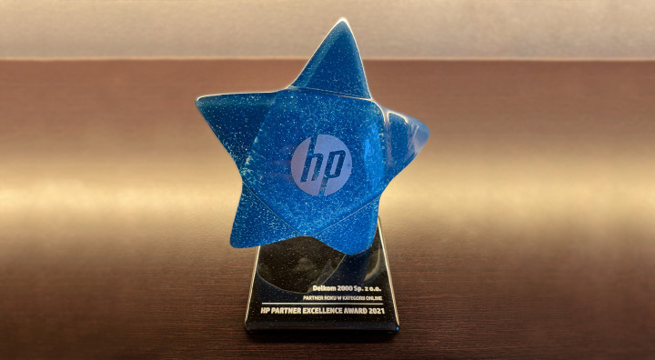Delkom 2000 HP Partner Excellence Award 2021