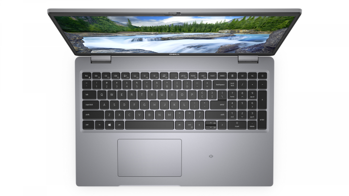 Laptop Dell Latitude 5520 szary - widok klawiatury