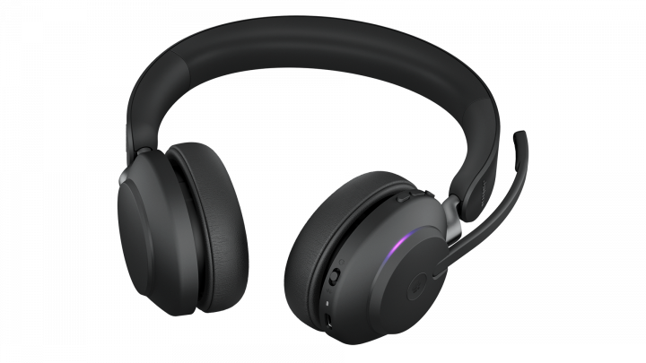 Zestaw słuchawkowy Jabra Evolve 2 65 Stereo Stand Black - widok z spodu