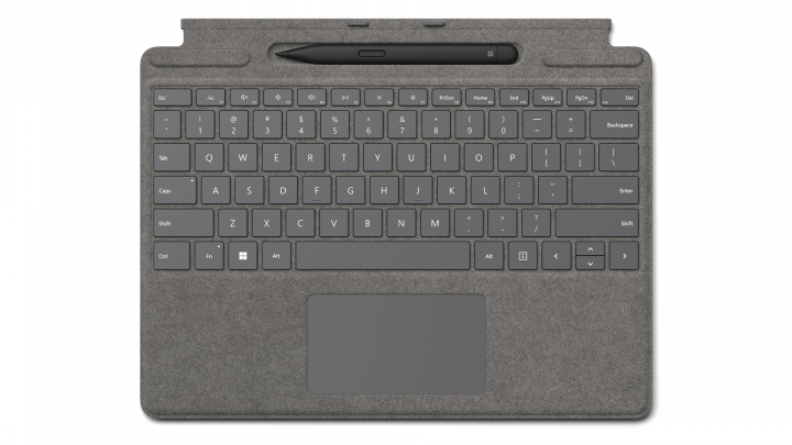 Microsoft Surface Pro Signature Type Cover + Slim Pen 2 8X8-00067 platynowe - widok frontu