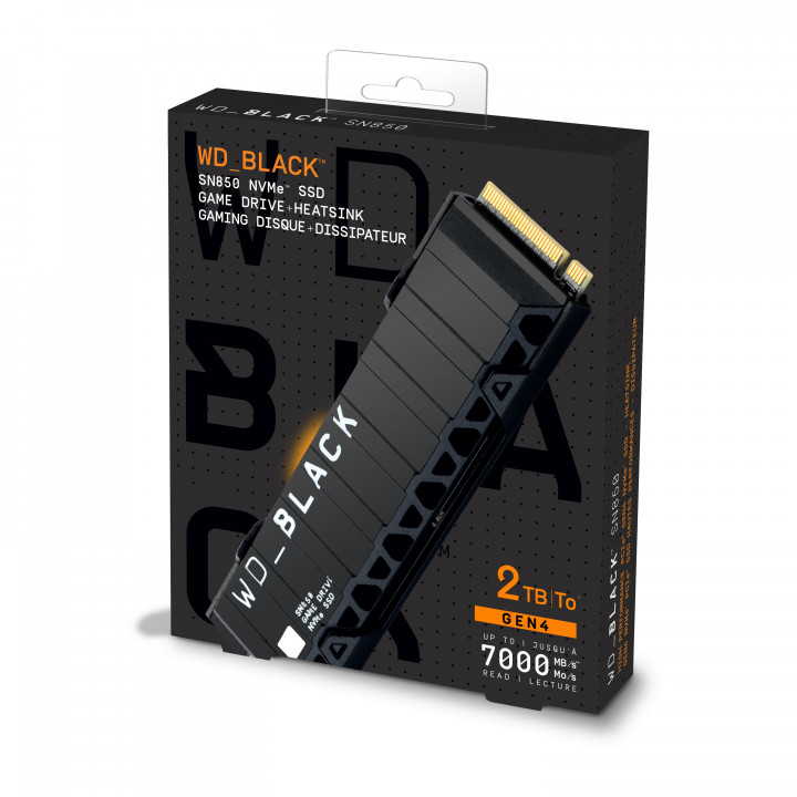 Dysk SSD WD Black SN850 2TB HEATSINK WDS200T1XHE M.2