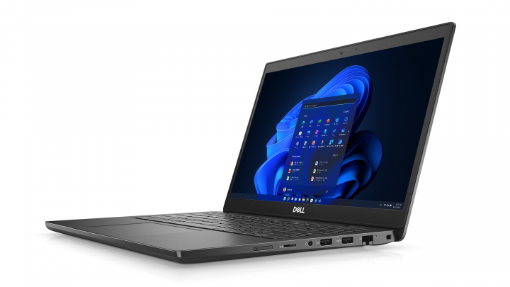 Laptop Dell Latitude 3420 W11P czarny - widok frontu prawej strony