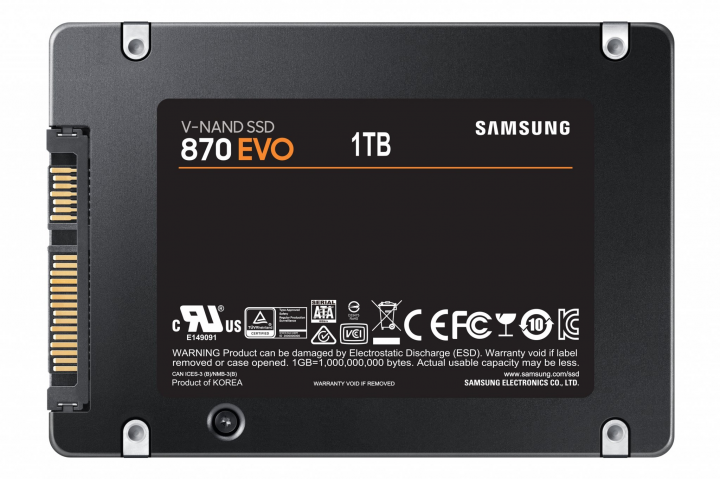Dysk SSD Samsung 870 EVO 1000GB MZ-77E1T0B 25 - widok spodu