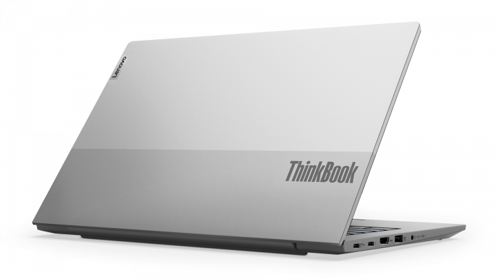 ThinkBook 14 G4 IAP W11P Mineral Grey - widok klapy prawej strony