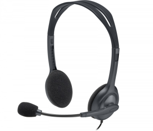 Słuchawki z mikrofonem Logitech H111 Szare 981-000593