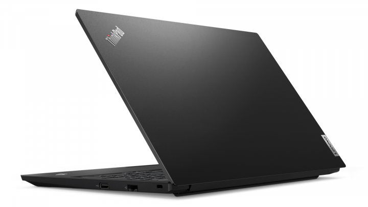 Laptop Lenovo ThinkPad E15 gen2 AMD czarny widok klapy lewej strony