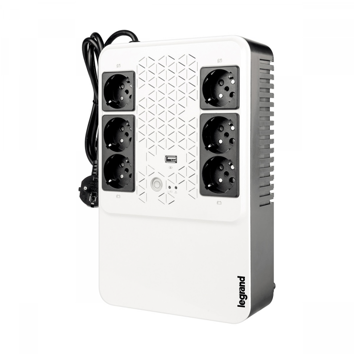 UPS Legrand KEOR MULTIPLUG 800 biały - widok frontu