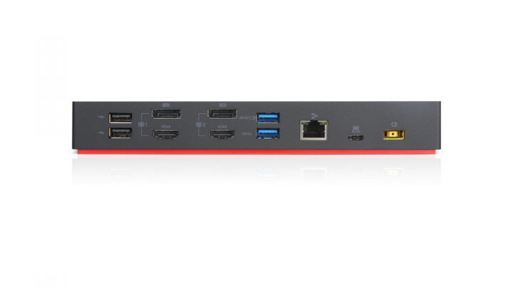 Stacja dokująca Lenovo ThinkPad USB-C with USB-A Dock Black 40AF0135EU - tył