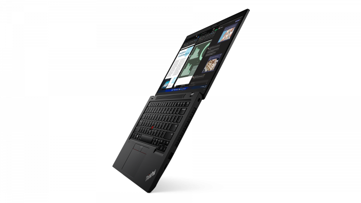 ThinkPad L14 G3 W11P (Intel) czarny - widok prawej strony otwarty
