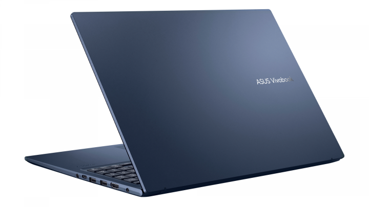 VivoBook D1603QA NoOS Quiet Blue (finger print) - widok klapy lewej strony