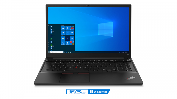 Laptop Lenovo ThinkPad E15 gen2 AMD czarny widok frontu