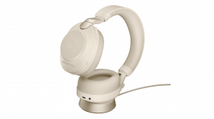 Słuchawki bezprzewodowe Jabra Evolve 2 85 UC Stereo Stand Beige - 28599-989-888
