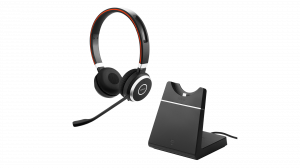Słuchawki bezprzewodowe Jabra Evolve 65 MS Stereo + stacja ładująca - 6599-823-399