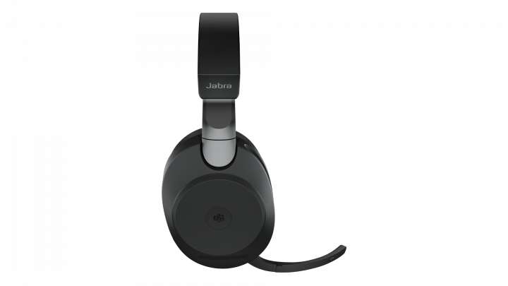 Zestaw słuchawkowy Jabra Evolve 2 85 MS Stereo Stand Black - widok lewej strony