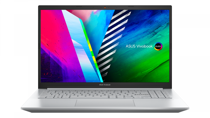 VivoBook Pro 15 OLED M3500QC W11H Cool Silver - widok frontu