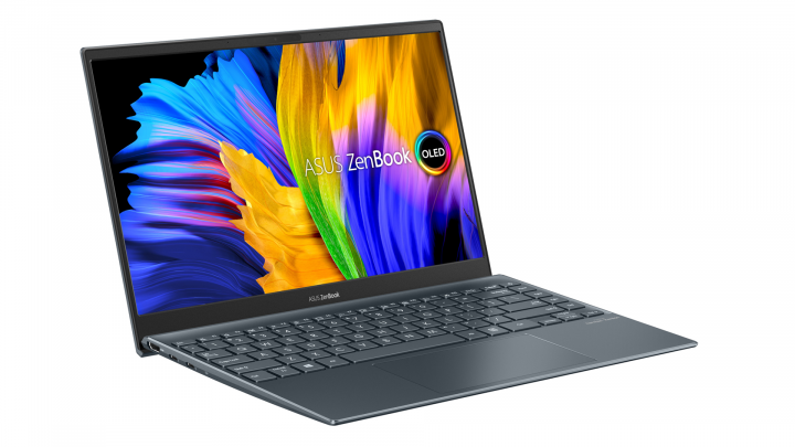 Laptop Asus ZenBook 13 UX325EA - widok frontu lewej strony