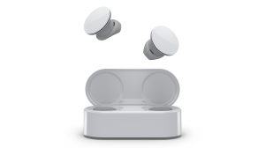 Słuchawki z mikrofonem Microsoft Surface Earbuds 3BW-00010 lodowa biel