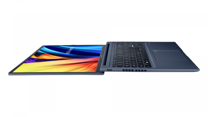 VivoBook D1603QA NoOS Quiet Blue (finger print) - widok lewej strony