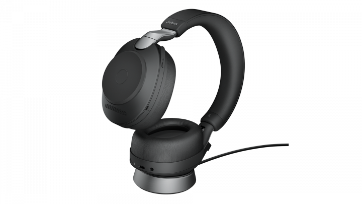 Zestaw słuchawkowy Jabra Evolve 2 85 UC Stereo Stand Black - widok frontu
