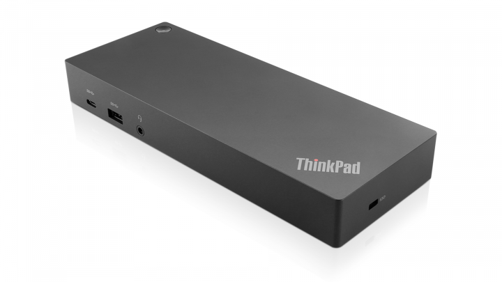 Stacja dokująca Lenovo ThinkPad USB-C with USB-A Dock Black 40AF0135EU - przód