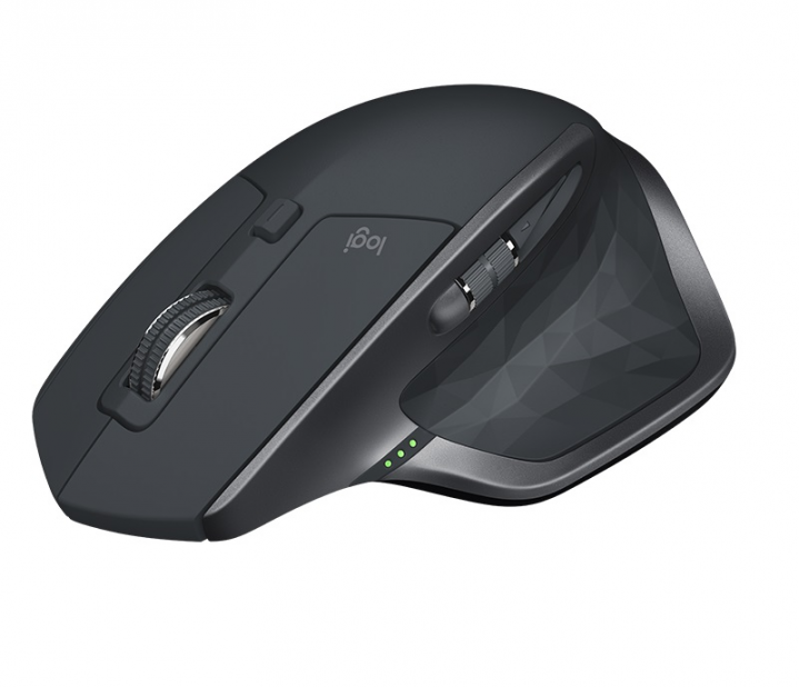 Mysz bezprzewodowa Logitech MX Master 2S optyczna grafitowa 910-005966 - widok frontu prawej strony