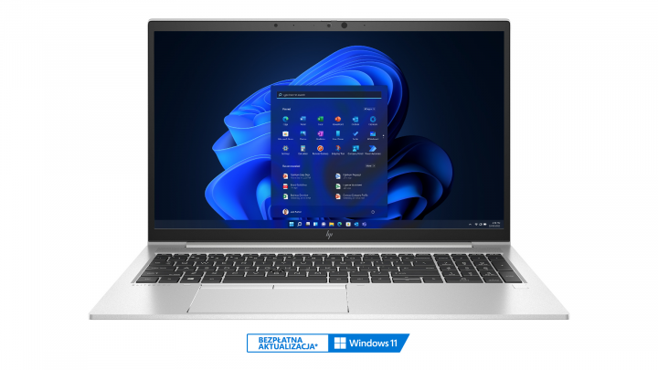 Laptop HP EliteBook 855 G8 W10P - widok frontu
