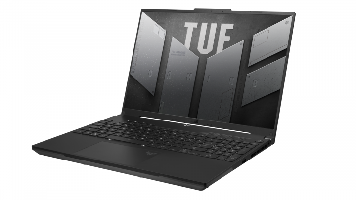 TUF Gaming A16 FA617NS czarny - widok frontu prawej strony