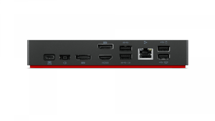 Stacja dokująca Lenovo ThinkPad Universal USB-C Dock 40AY0090EU - tył porty