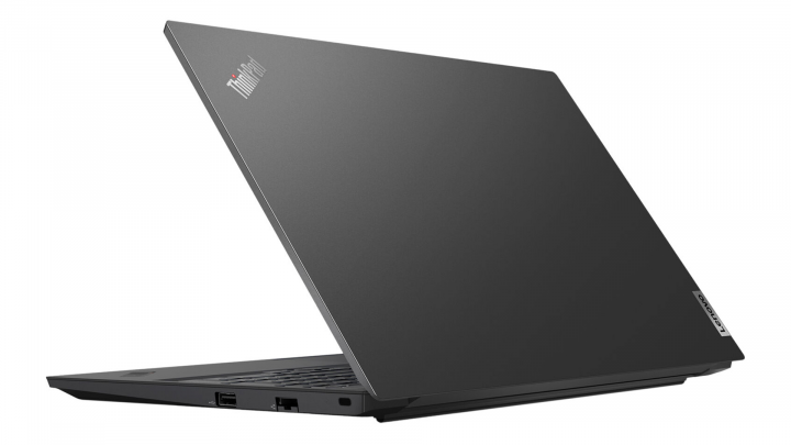 Laptop Lenovo ThinkPad E15 czarny gen 2 Intel widok klapy lewej strony