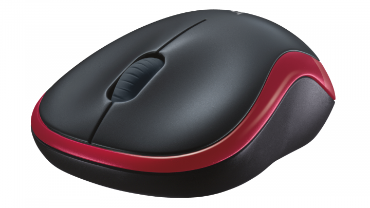 Mysz bezprzewodowa Logitech M185 optyczna czerwona 910-002240 4