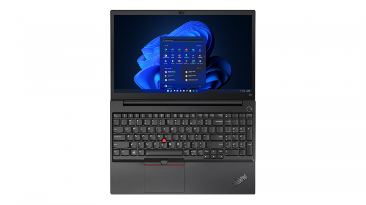 Laptop Lenovo ThinkPad E15 czarny gen 2 W11P Intel - widok z góry