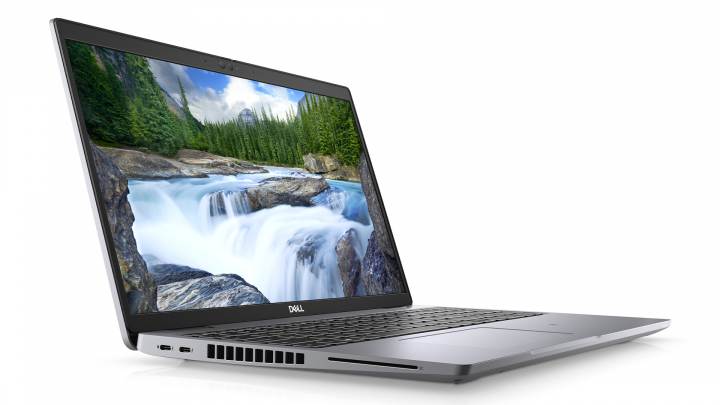 Laptop Dell Latitude 5520 szary - widok frontu lewej strony 