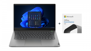 Laptop Lenovo ThinkBook 14 G4 21DH00BGPB i5-1235U 14,0 FHD 8GB 256SSD Int W11Pro + Microsoft Office Home and Business 2021