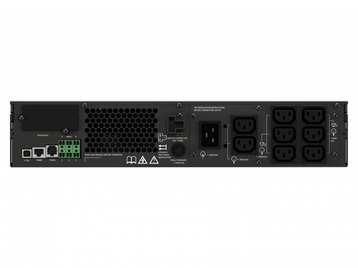 UPS Vertiv Liebert GXT5-2000IRT2UXLE 2000VA 2000W 230V RackTower - widok tyłu
