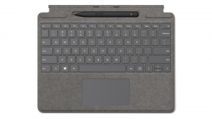 Etui z klawiaturą Microsoft Surface Pro Signature Type Cover + Slim Pen 2 8X8-00067 platynowe