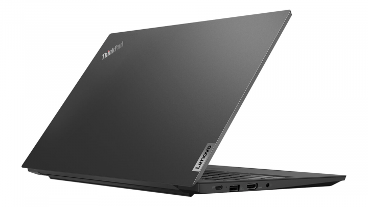 Laptop Lenovo ThinkPad E15 czarny gen 2 Intel widok klapy prawej strony