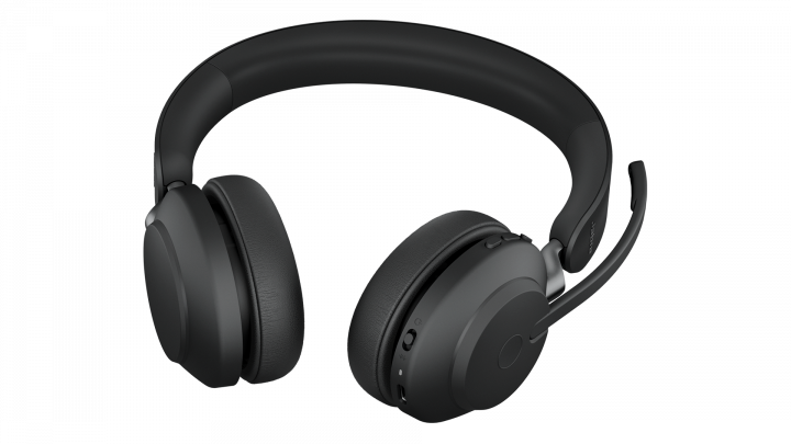 Zestaw słuchawkowy Jabra Evolve 2 65 Stereo Black - widok z spodu