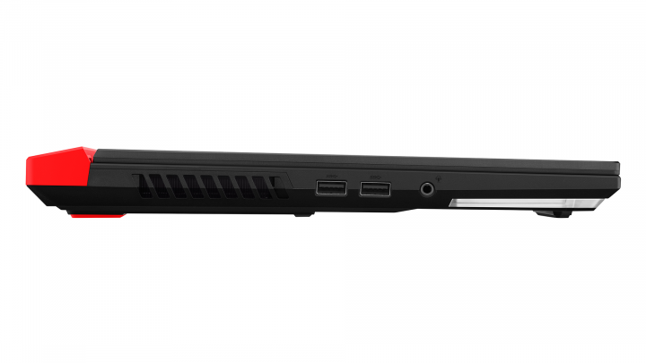 Laptop Asus ROG Strix G15 G513QM czarny - widok lewej strony