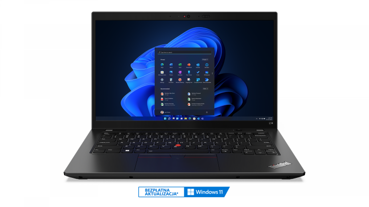 ThinkPad L14 G3 W11P (Intel) czarny - widok frontu