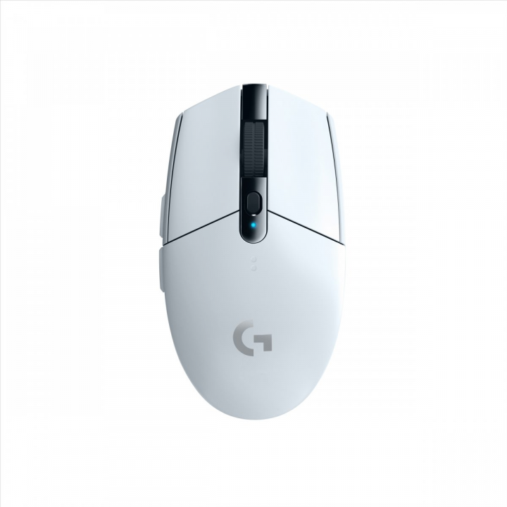 Mysz bezprzewodowa Logitech G305 LIGHTSPEED optyczna Gaming biała 910-005291 - widok góry