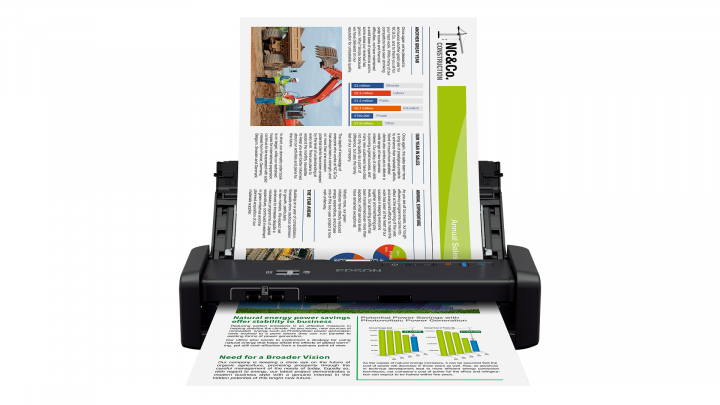 Skaner Epson Workforce DS-360W - widok frontu