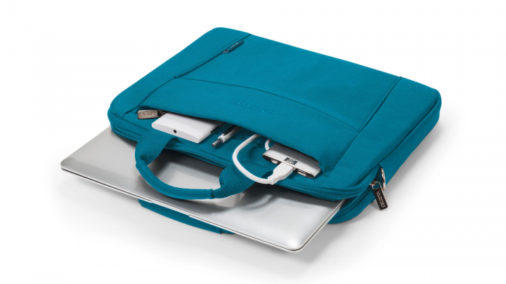 Torba do laptopa DICOTA Eco Slim Case BASE 141 D31307-RPET niebieska - otwarta