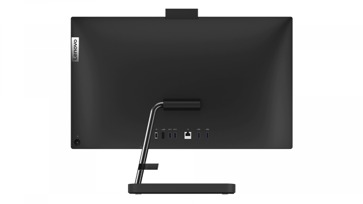 Komputer AiO Lenovo IdeaCentre 3 27IAP7 W11H czarny - widok z tyłu