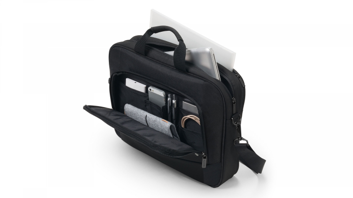 Torba do laptopa DICOTA Top Traveller BASE 17 3 D31671 czarna otwarta