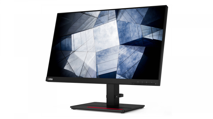 Monitor Lenovo ThinkVision P24q-20 czarny - widok frontu prawej strony