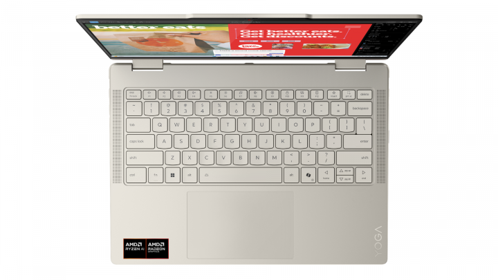 Laptop Lenovo Yoga 7 2-in-1 14AKP10 W11H Backlit Seashell (Yoga Pen + Yoga Sleeve) 12
