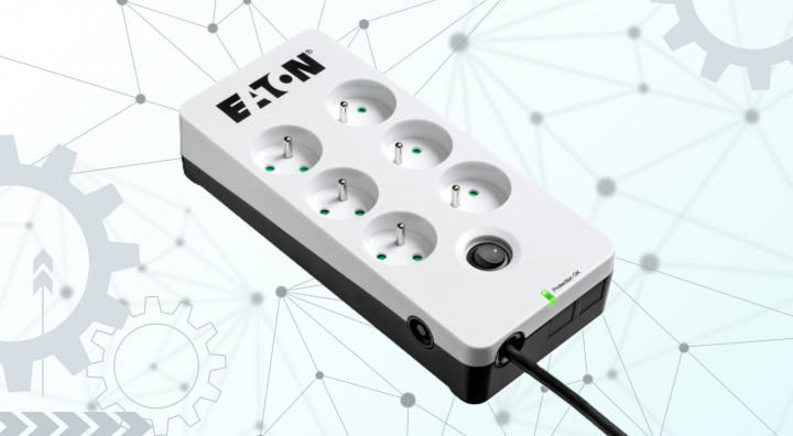 Listwa antyprzepięciowa Eaton 6xFR 1,5m PB6F front