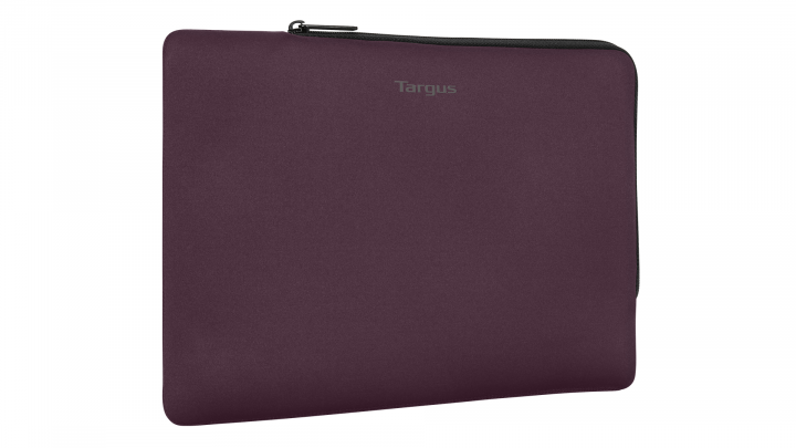 Etui do laptopa Targus MultiFit Sleeve EcoSmart 14 TBS65107GL fioletowe - przód lewa strona